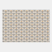 Halloween Wrapping Paper Flat Sheet Set 3 Geschenkpapier Set (Vorderseite 3)