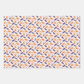 Halloween Wrapping Paper Flat Sheet Set 3 Geschenkpapier Set (Vorderseite 2)