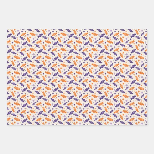 Halloween Wrapping Paper Flat Sheet Set 3 Geschenkpapier Set (Vorderseite 2)