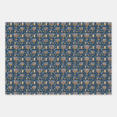 Halloween Wrapping Paper Flat Sheet Set 3 Geschenkpapier Set (Vorderseite)