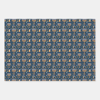 Halloween Wrapping Paper Flat Sheet Set 3 Geschenkpapier Set