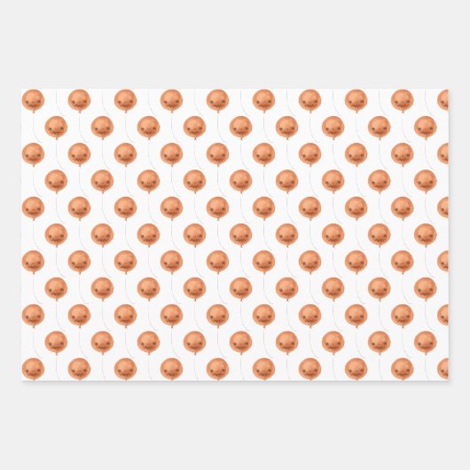 Halloween Wrapping Paper Flat Sheet Set 3 Geschenkpapier Set (Vorderseite 3)