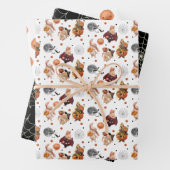 Halloween Wrapping Paper Flat Sheet Set 3 Geschenkpapier Set (Beispiel)