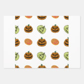 Halloween Wrapping Paper Flat Sheet Set 3 Geschenkpapier Set (Vorderseite 2)