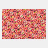 Halloween Wrapping Paper Flat Sheet Set 3 Geschenkpapier Set (Vorderseite 2)