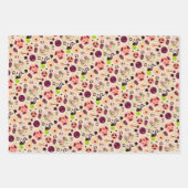 Halloween Wrapping Paper Flat Sheet Set 3 Geschenkpapier Set (Vorderseite)