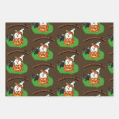 Halloween Wrapping Paper Flat Sheet Set 3 Geschenkpapier Set (Vorderseite 3)