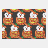 Halloween Wrapping Paper Flat Sheet Set 3 Geschenkpapier Set (Vorderseite 2)