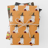 Halloween Wrapping Paper Flat Sheet Set 3 Geschenkpapier Set (Beispiel)