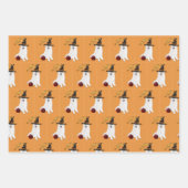 Halloween Wrapping Paper Flat Sheet Set 3 Geschenkpapier Set (Vorderseite)
