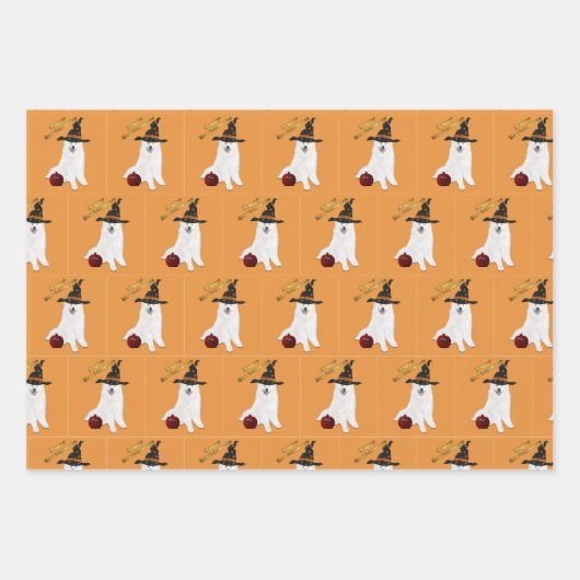 Halloween Wrapping Paper Flat Sheet Set 3 Geschenkpapier Set (Vorderseite)