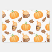 Halloween Wrapping Paper Flat Sheet Set 3 Geschenkpapier Set (Vorderseite 3)
