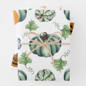 Halloween Wrapping Paper Flat Sheet Set 3 Geschenkpapier Set (Beispiel)