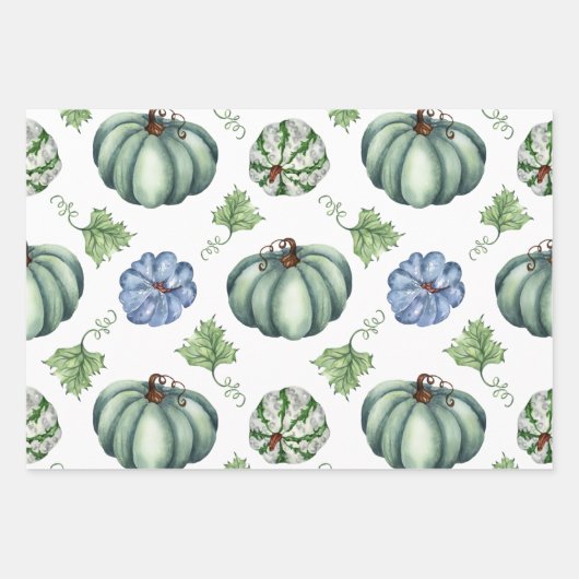 Halloween Wrapping Paper Flat Sheet Set 3 Geschenkpapier Set (Vorderseite)