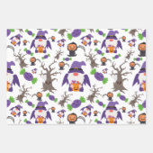 Halloween Wrapping Paper Flat Sheet Set 3 Geschenkpapier Set (Vorderseite 3)
