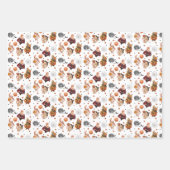 Halloween Wrapping Paper Flat Sheet Set 3 Geschenkpapier Set (Vorderseite)