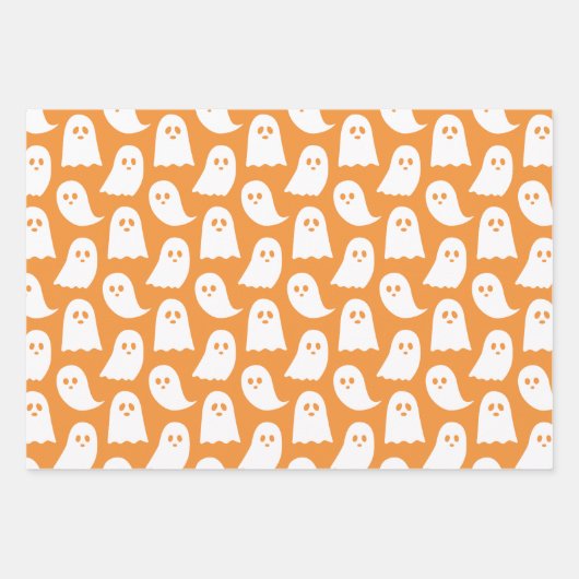 Halloween Wrapping Paper Flat Sheet Set 3 Geschenkpapier Set (Vorderseite 2)