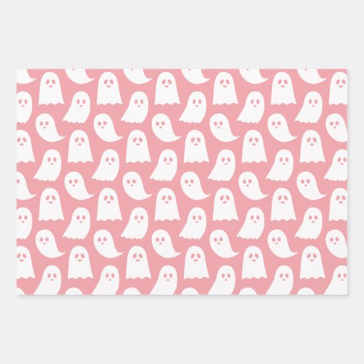 Halloween Wrapping Paper Flat Sheet Set 3 Geschenkpapier Set (Vorderseite)