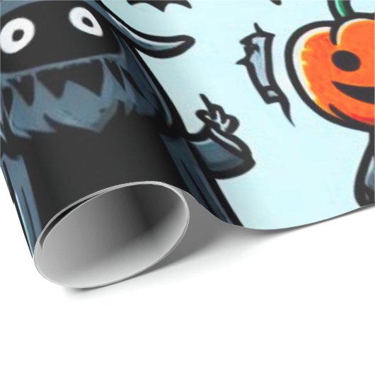 Halloween Wrapping Paper Geschenkpapier (Rolleneckpunkt)