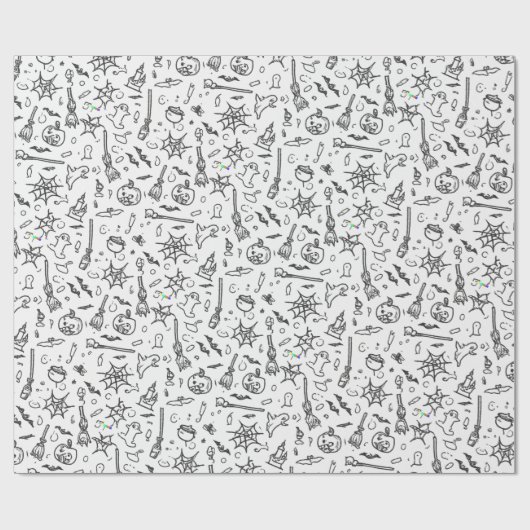 Halloween Wrapping Paper Geschenkpapier (Flach)