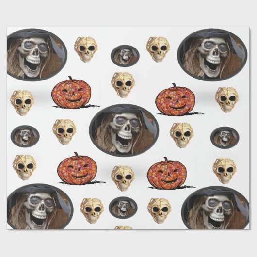Halloween Wrapping Paper Geschenkpapier (Flach)
