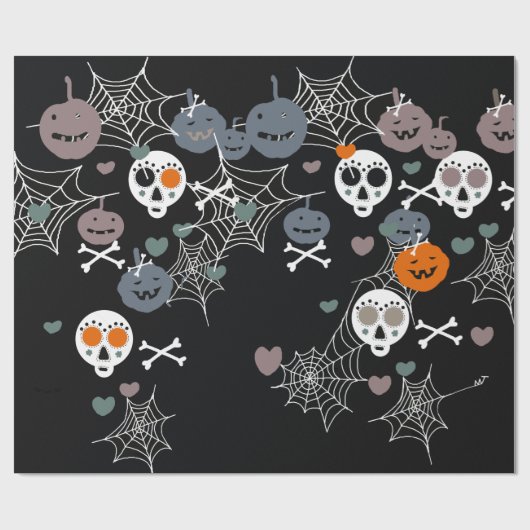 Halloween wrapping paper geschenkpapier (Flach)