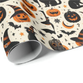 Halloween Wrapping Paper Geschenkpapier (Rolleneckpunkt)
