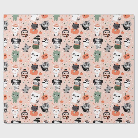 Halloween Wrapping Paper Geschenkpapier (Flach)
