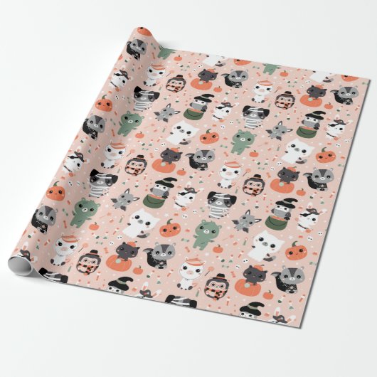 Halloween Wrapping Paper Geschenkpapier (Ungerollt)
