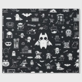 Halloween Wrapping Paper Geschenkpapier (Flach)