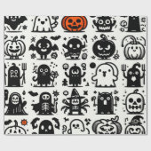 Halloween Wrapping Paper Geschenkpapier (Flach)