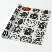 Halloween Wrapping Paper Geschenkpapier (Ungerollt)