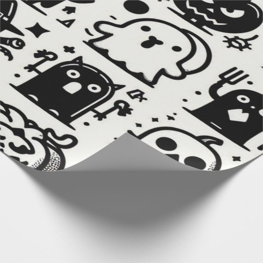 Halloween Wrapping Paper Geschenkpapier (Ecke)