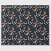 Halloween Wrapping Paper Geschenkpapier (Flach)