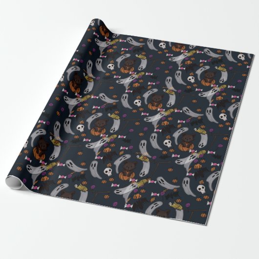 Halloween Wrapping Paper Geschenkpapier (Ungerollt)