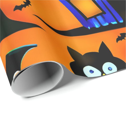 Halloween Wrapping Paper Geschenkpapier (Rolleneckpunkt)