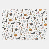 Halloween Wrapping Paper Geschenkpapier Set (Vorderseite 3)