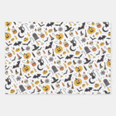 Halloween Wrapping Paper Geschenkpapier Set (Vorderseite 2)