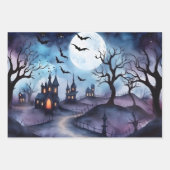 Halloween Wrapping Paper Geschenkpapier Set (Vorderseite 2)