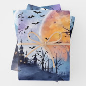 Halloween Wrapping Paper Geschenkpapier Set (Beispiel)