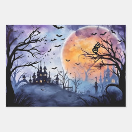 Halloween Wrapping Paper Geschenkpapier Set
