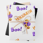 Halloween Wrapping Paper , Geschenkverpackung Geschenkpapier Set (Beispiel)