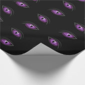 Halloween Wrapping Paper, Lila Augen Geschenkpapier (Ecke)