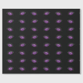Halloween Wrapping Paper, Lila Augen Geschenkpapier (Flach)