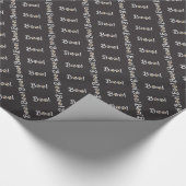 Halloween Wrapping Paper Niedlich BOO Geschenkpapi Geschenkpapier (Ecke)