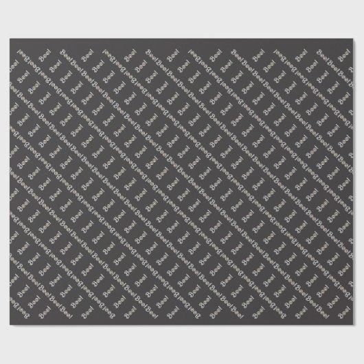 Halloween Wrapping Paper Niedlich BOO Geschenkpapi Geschenkpapier (Flach)