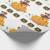 Halloween Wrapping Paper, Pumpkin Geschenkpapier (Ecke)