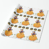 Halloween Wrapping Paper, Pumpkin Geschenkpapier (Ungerollt)