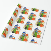 Halloween Wrapping Paper, Scarecrow Geschenkpapier (Ungerollt)