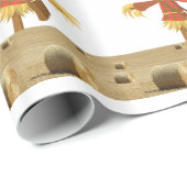 Halloween Wrapping Paper, Scarecrow Geschenkpapier (Rolleneckpunkt)